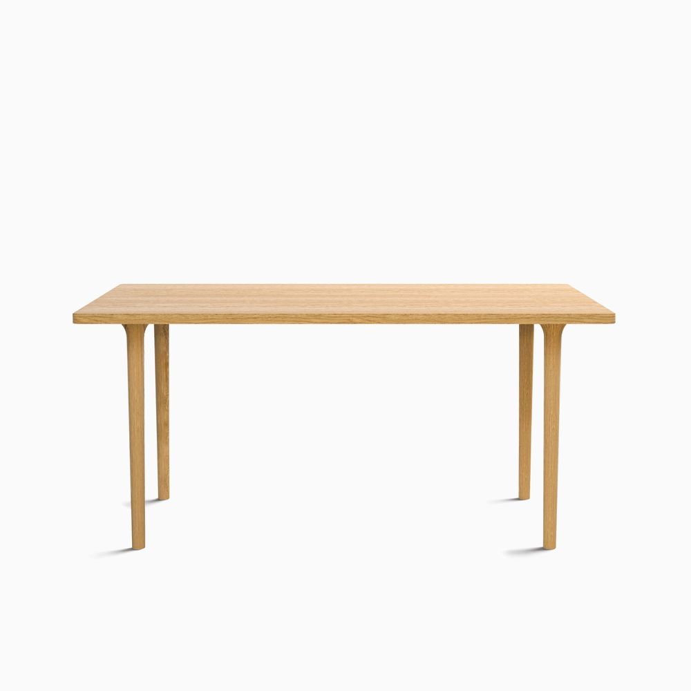 Dining Tables - The Minimalist Modern Cast Table in Oak Wood160cm x 100cm oak - MOR