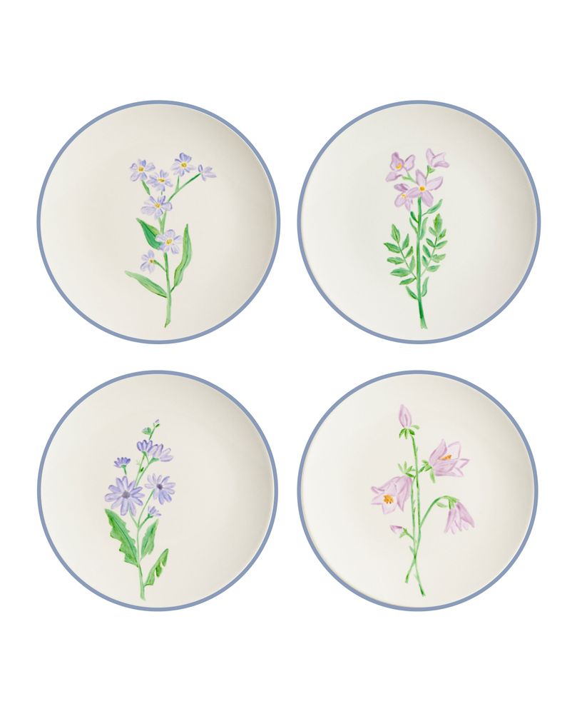 Everyday plates - WILDFLOWERS COLLECTION - SET 4u - THE PLATERA