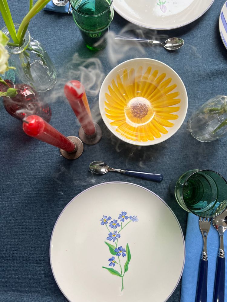 Everyday plates - WILDFLOWERS COLLECTION - SET 4u - THE PLATERA