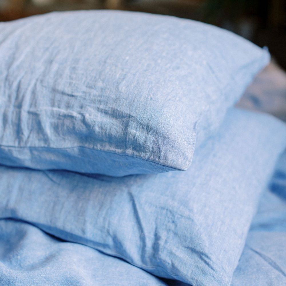 Bed linens - PILLOWCASE OCEAN BLUE - GENUIN