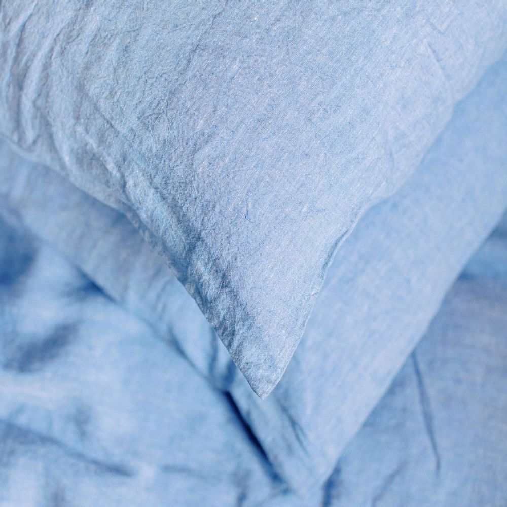 Bed linens - PILLOWCASE OCEAN BLUE - GENUIN
