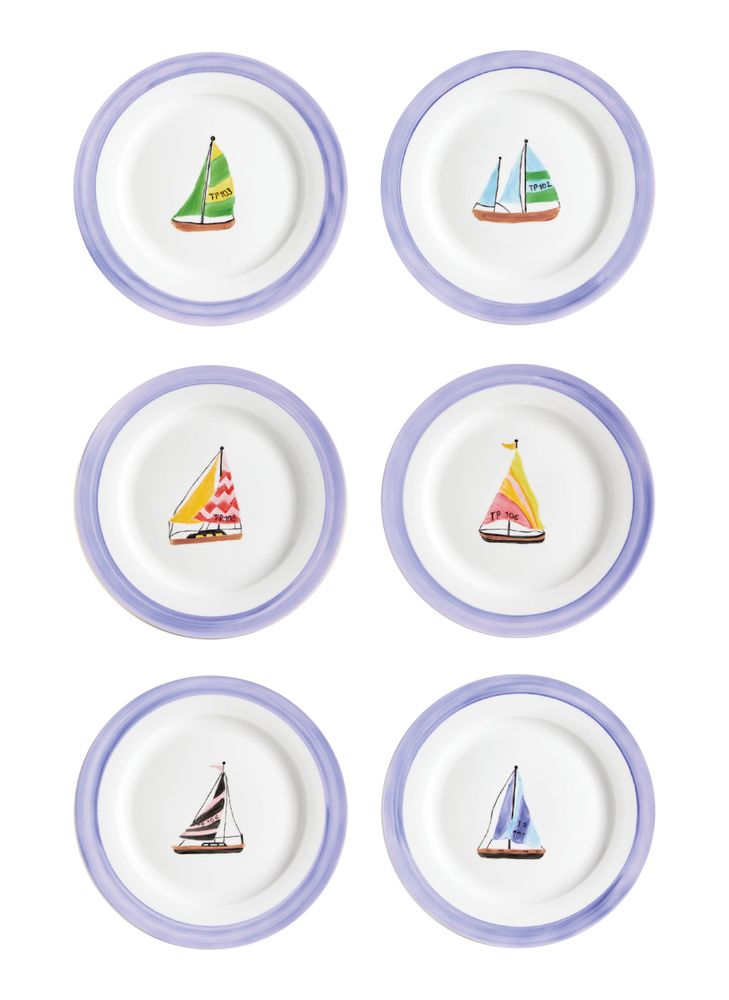Everyday plates - SAILING COLLECTION - SET 6u - THE PLATERA