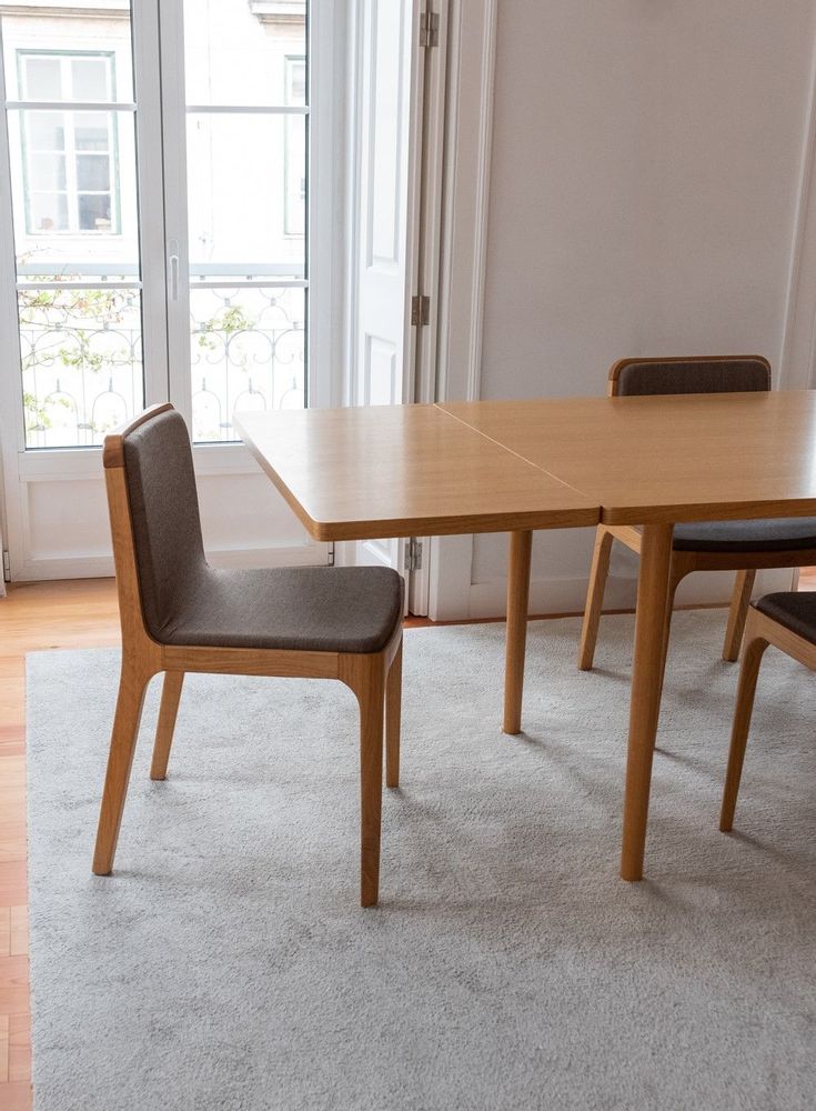 Dining Tables - The Minimalist Modern Cast Table in Walnut  160cm x 100cm - MOR