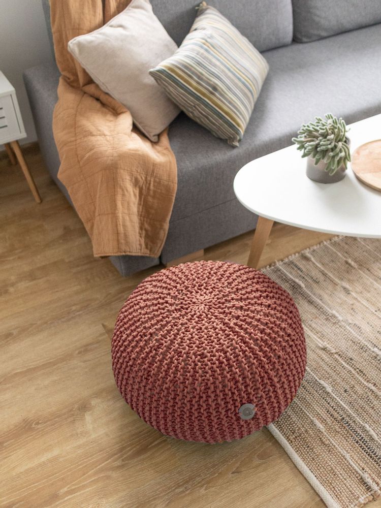 Ottomans - Pouf Classic from recycled cotton cord - ANZY HOME
