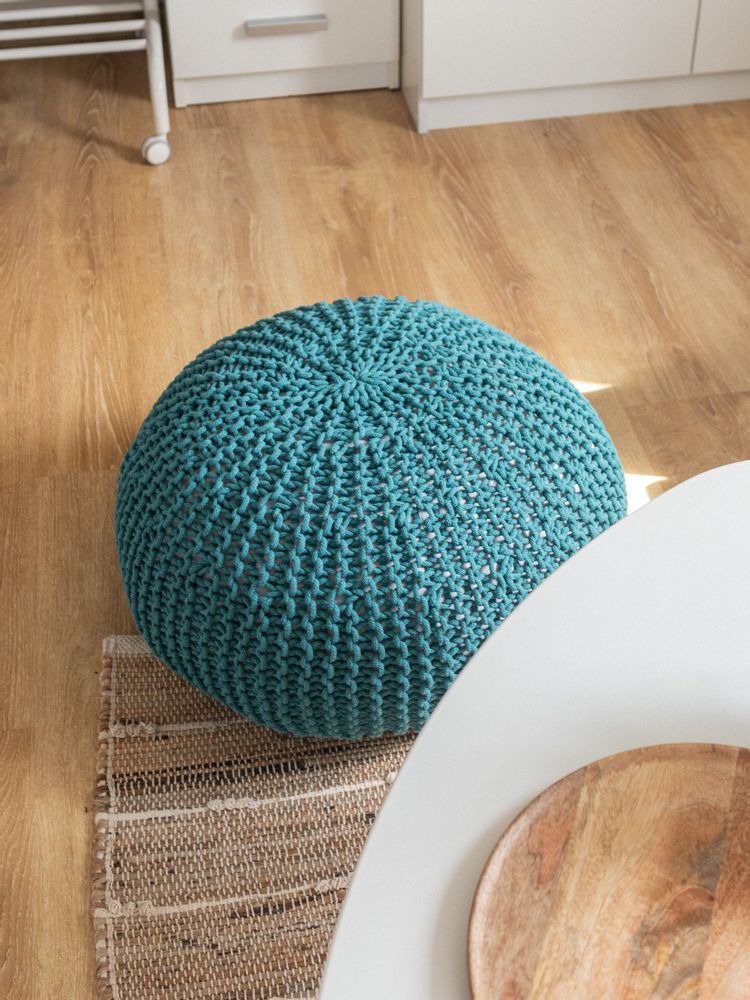 Ottomans - Pouf Classic from recycled cotton cord - ANZY HOME