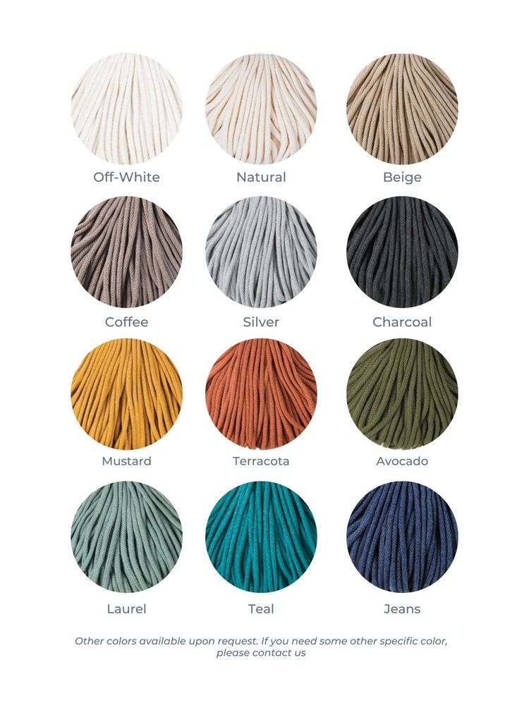 Ottomans - Pouf Classic from recycled cotton cord - ANZY HOME