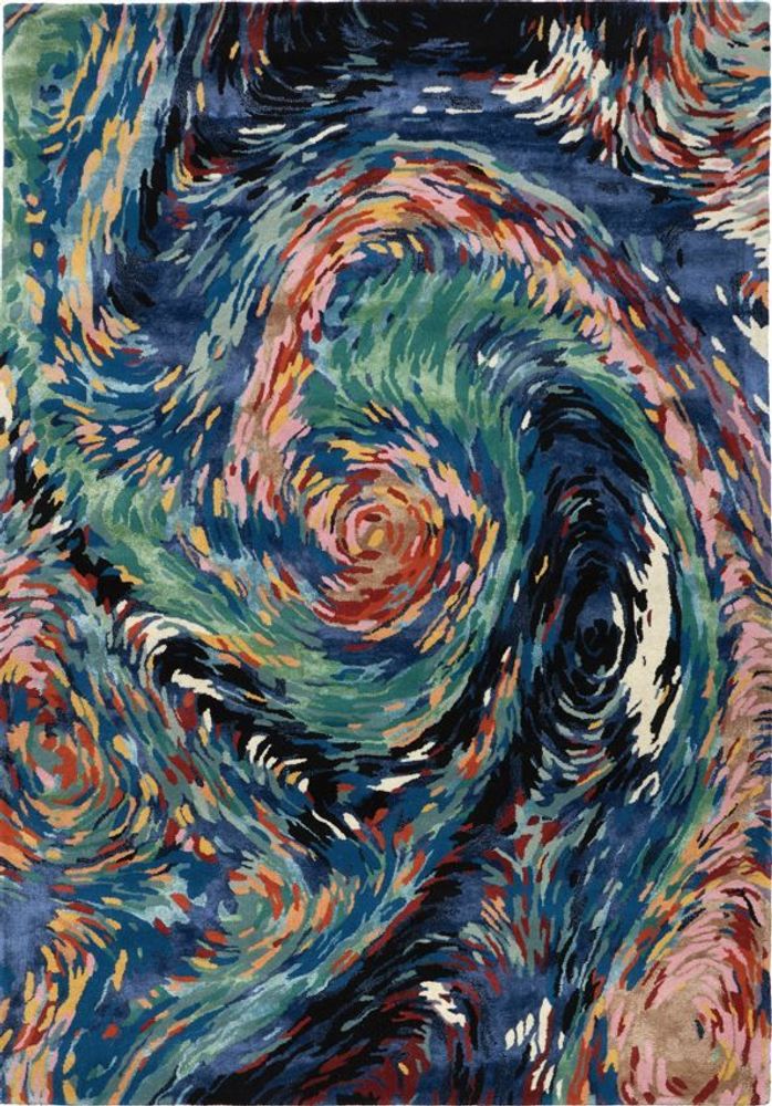 Tapis contemporains - FLEURS BLEUES - CARPET DECOR BY FARGOTEX