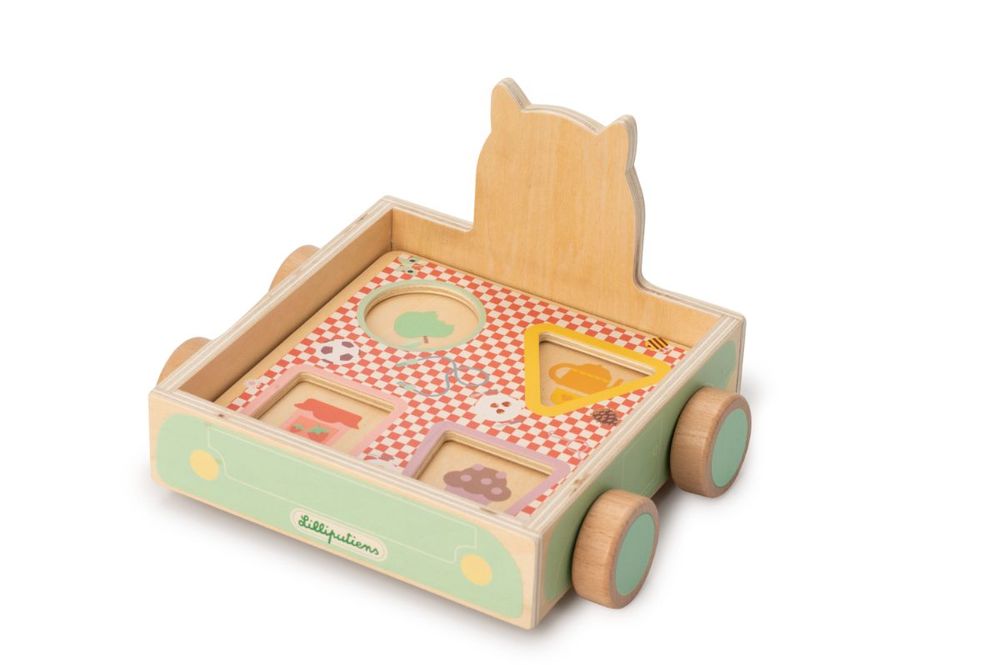 Toys - Louis pull along picnic car & shape sorter - LILLIPUTIENS