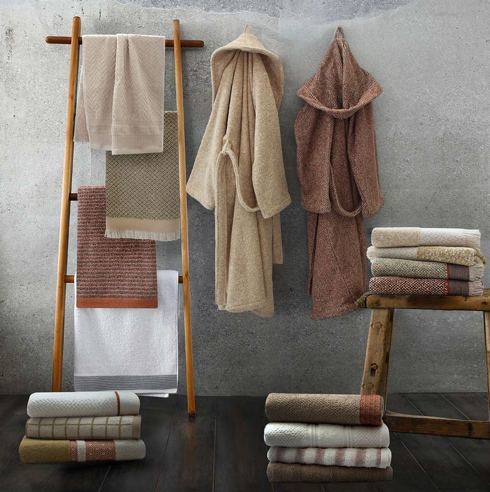 Serviettes de bain - GEO ORGANIC - ERTEKS - CASA LUSSO - DAY LIFE