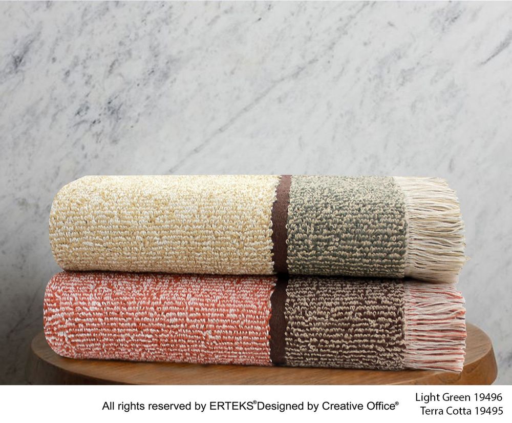 Serviettes de bain - GEO ORGANIC - ERTEKS - CASA LUSSO - DAY LIFE