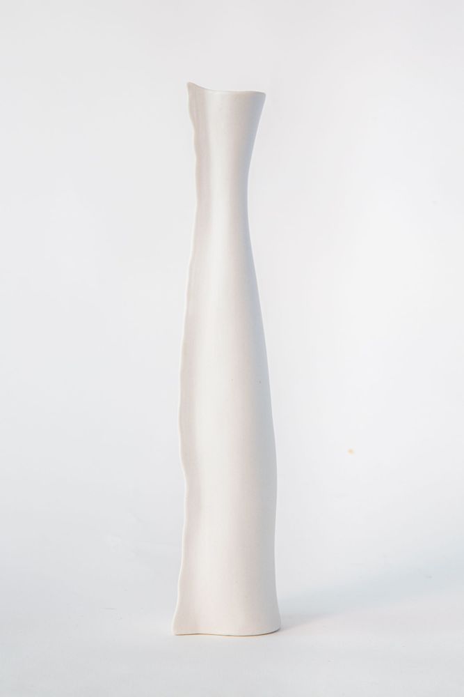 Vases - Vase/Soliflore MAYA , en biscuit de porcelaine,H26,5 - YLVAYA DESIGN