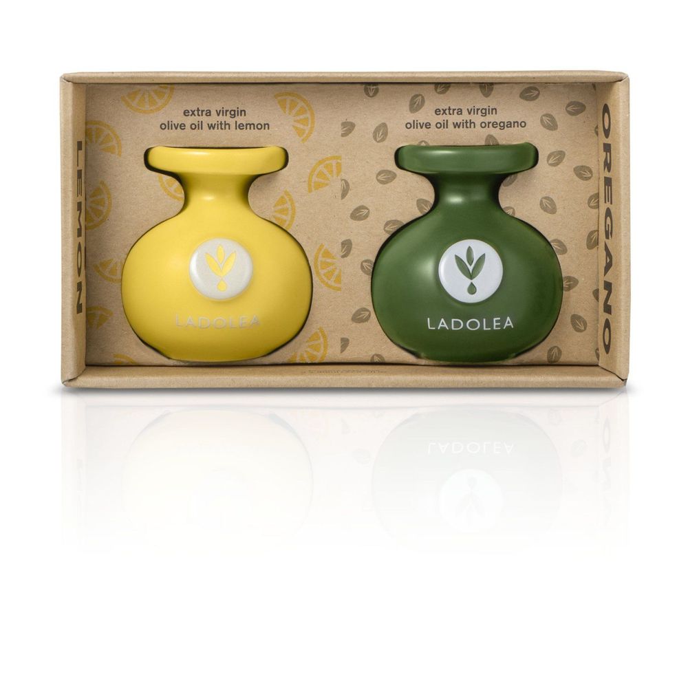 Céramique - Huile d'olive extra vierge au citron et à l'origan - LADOLEA OLIVE OIL
