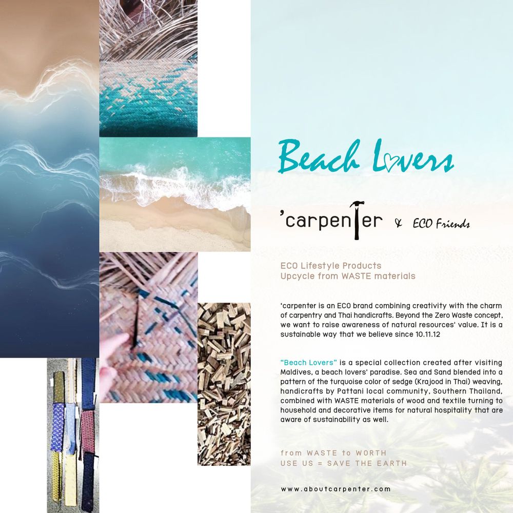 Objets design - CARPENTER - Les amoureux de la plage - CARPENTER