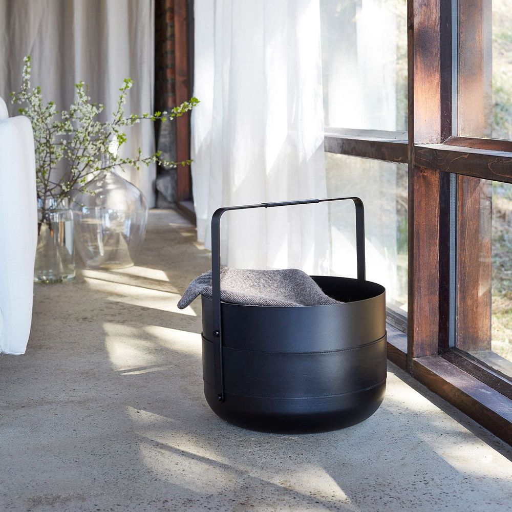 Design objects - Emma Basket - Noir - ELDVARM