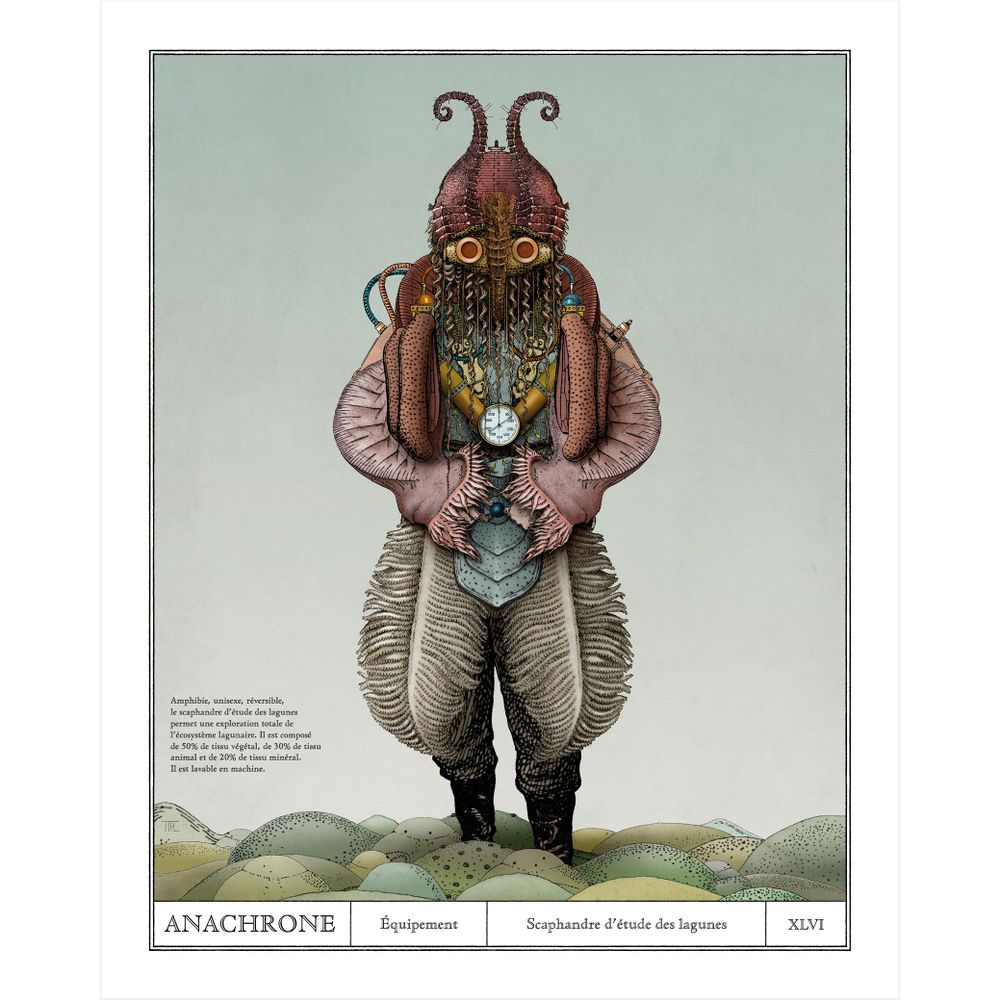 Poster - Artist poster - Lagoon study suit - ANACHRONES