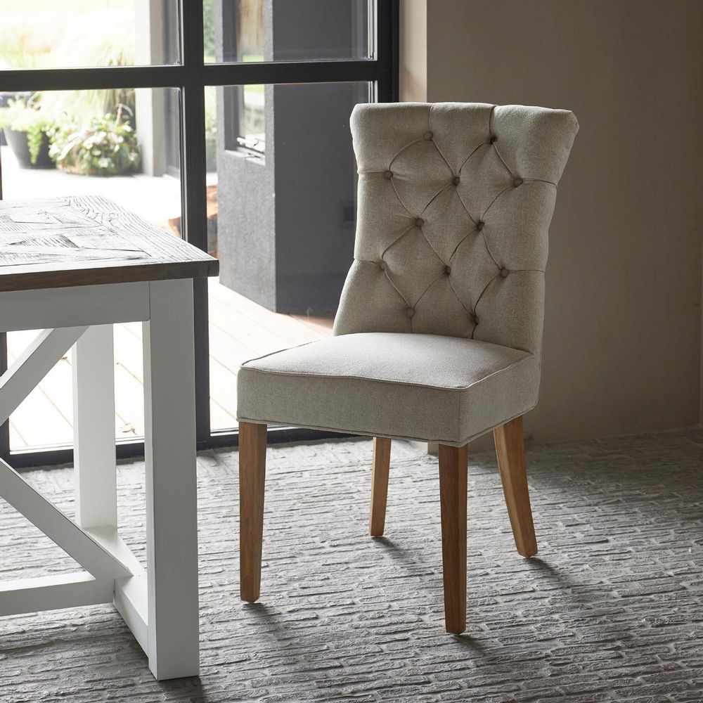 Chairs - Balmoral Dining Chair FlandFlax - RIVIERA MAISON