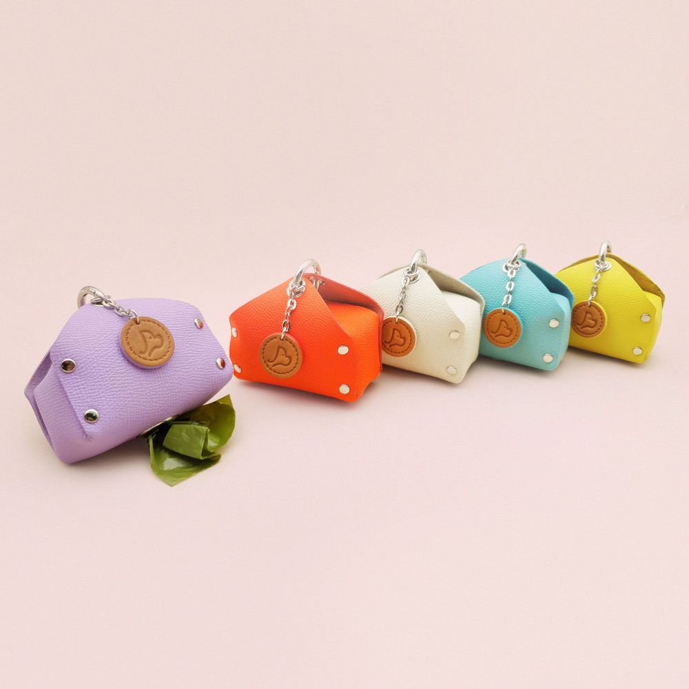 Pet accessories - HEYLOOP premium leather poopbag holder for pet - HEYLOOP