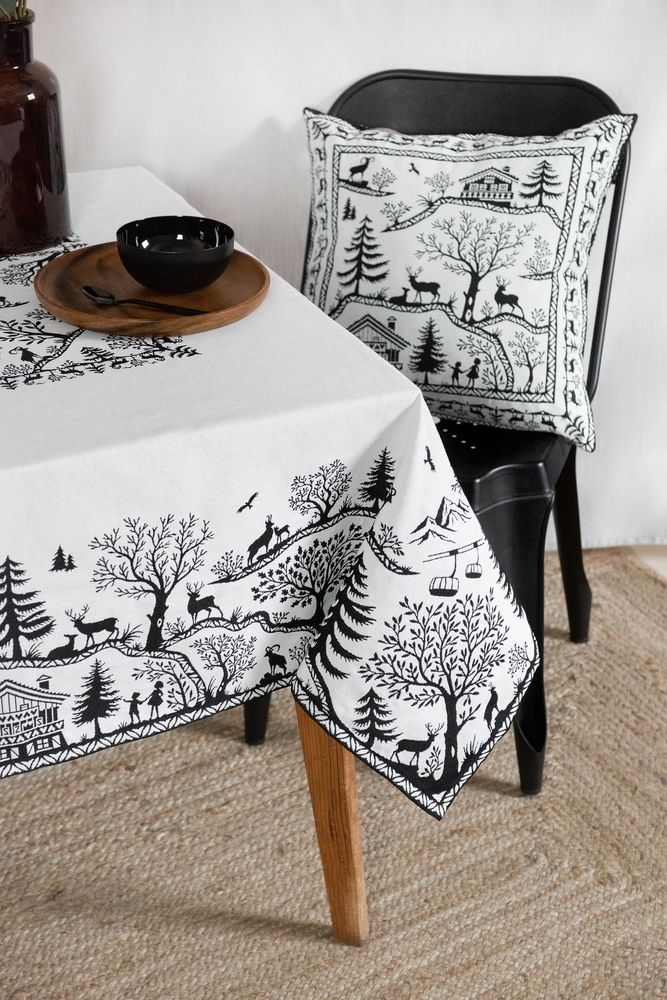 Table linen - Jacquard tablecloth - Lausanne - TISSUS TOSELLI