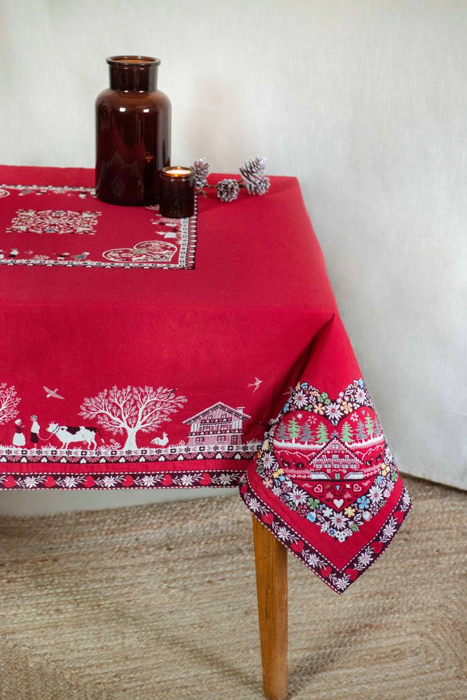 Table linen - Jacquard tablecloth - Plagne - TISSUS TOSELLI