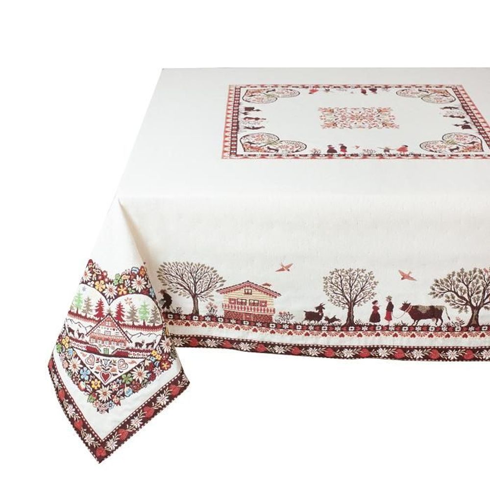 Table linen - Jacquard tablecloth - Plagne - TISSUS TOSELLI