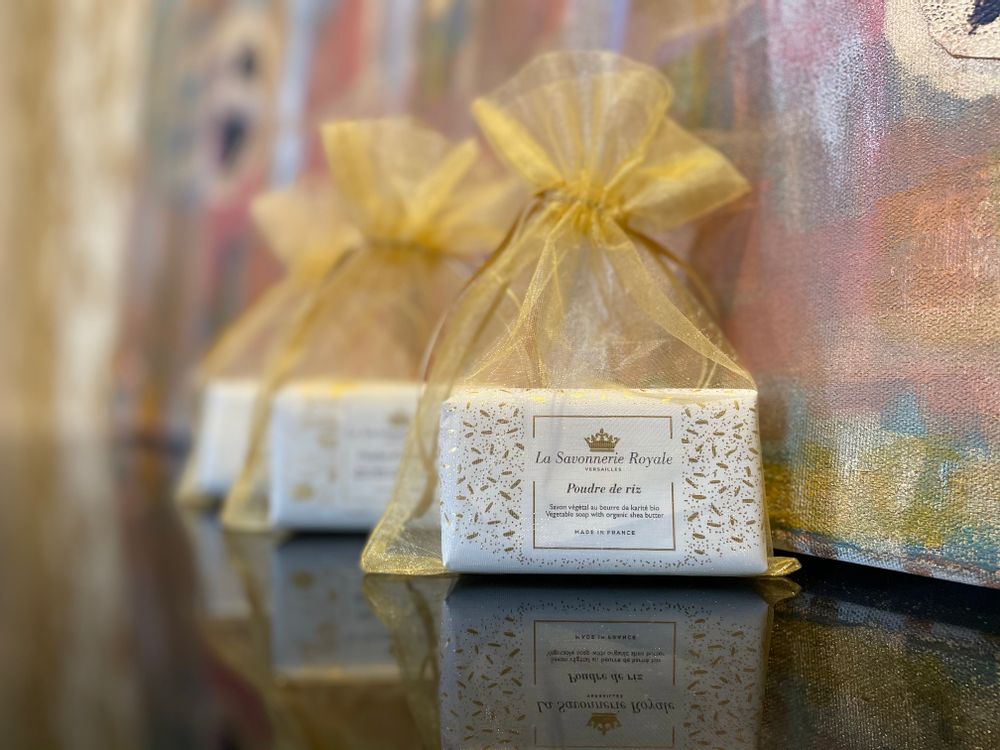 Savons - Sachet organza doré - LA SAVONNERIE ROYALE