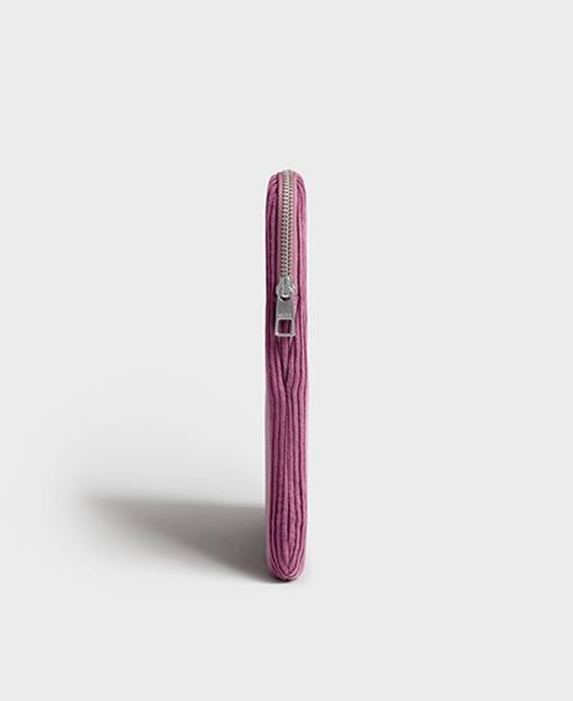 Sets de bureaux  - Housse pour ordinateur portable en velours côtelé Mauve ♻️ - WOUF