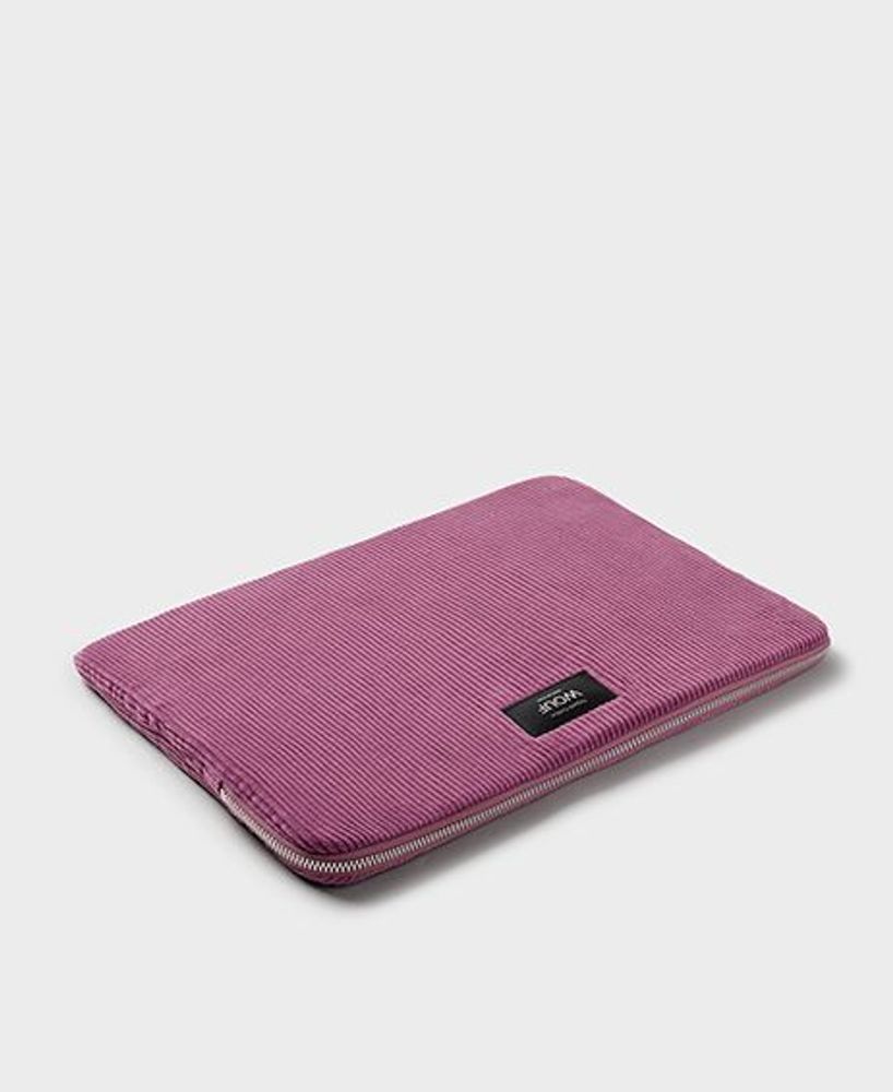 Sets de bureaux  - Housse pour ordinateur portable en velours côtelé Mauve ♻️ - WOUF