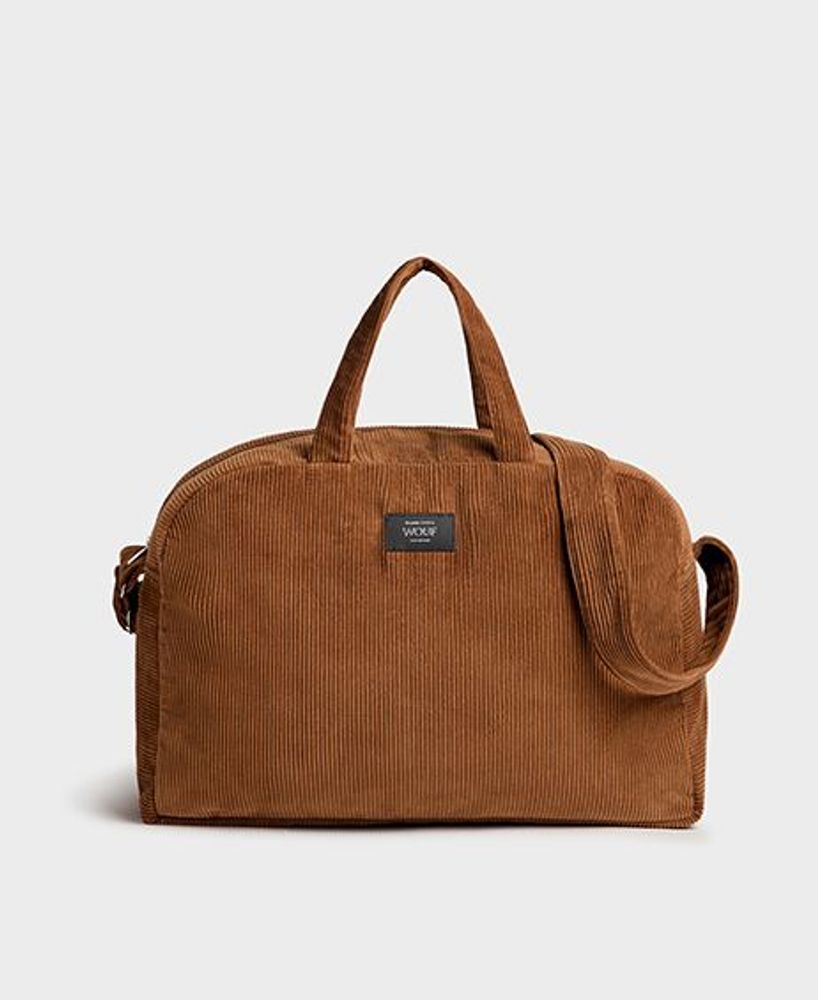Travel accessories - Caramel Corduroy Weekend bag ♻️ - WOUF