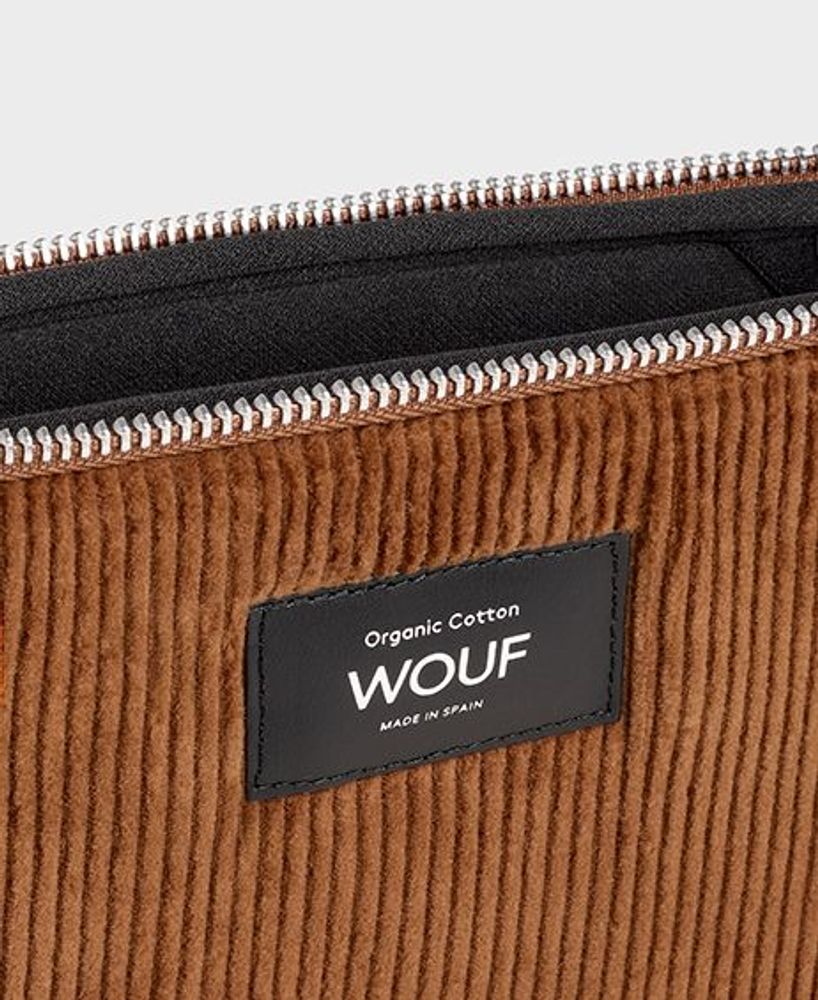 Stationery - Caramel Corduroy Laptop Sleeve ♻️ - WOUF