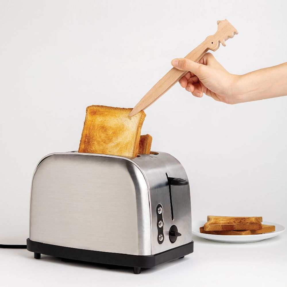 Couverts de service - Bernie - pince de cuisine en bois - PA DESIGN