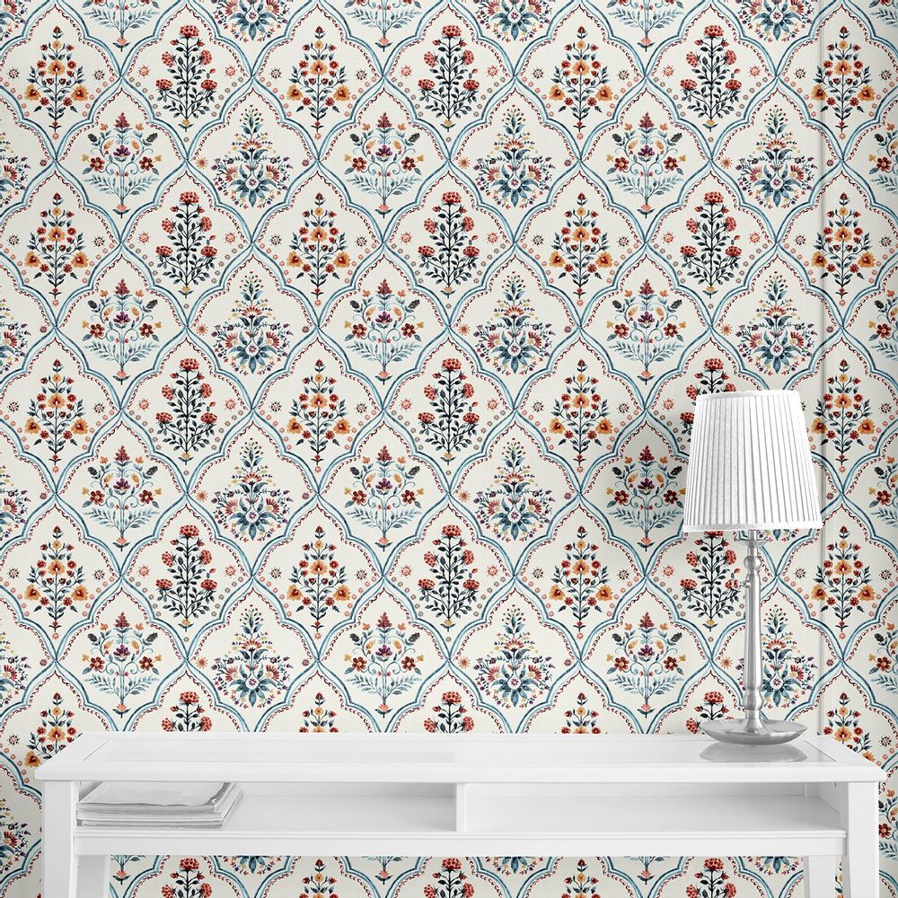 Tissus - Indian Block print chintz - TANA BANA DESIGN SERVICES
