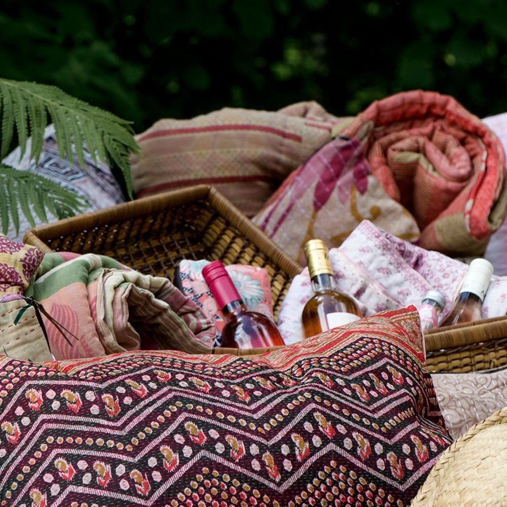 Fabric cushions - Kantha Silk|Velvet Cushions - QUOTE COPENHAGEN APS
