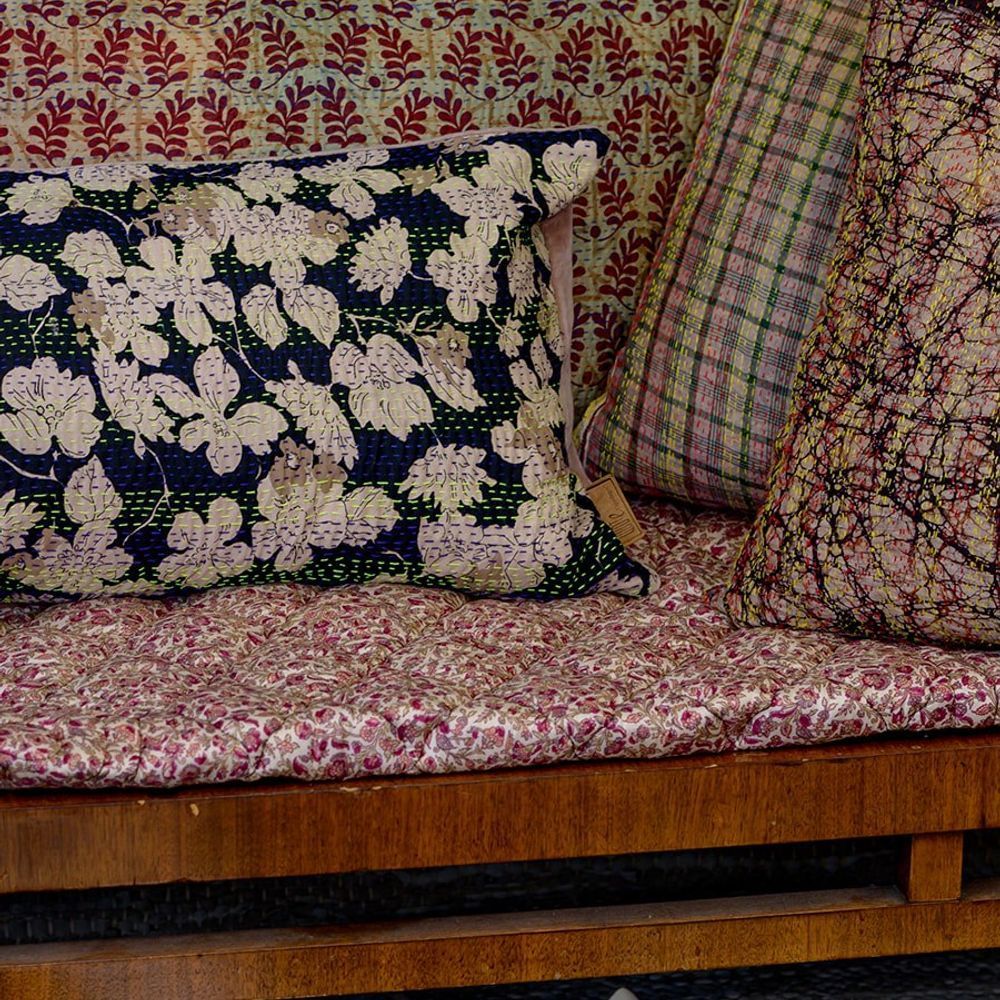 Fabric cushions - Kantha Silk|Velvet Cushions - QUOTE COPENHAGEN APS