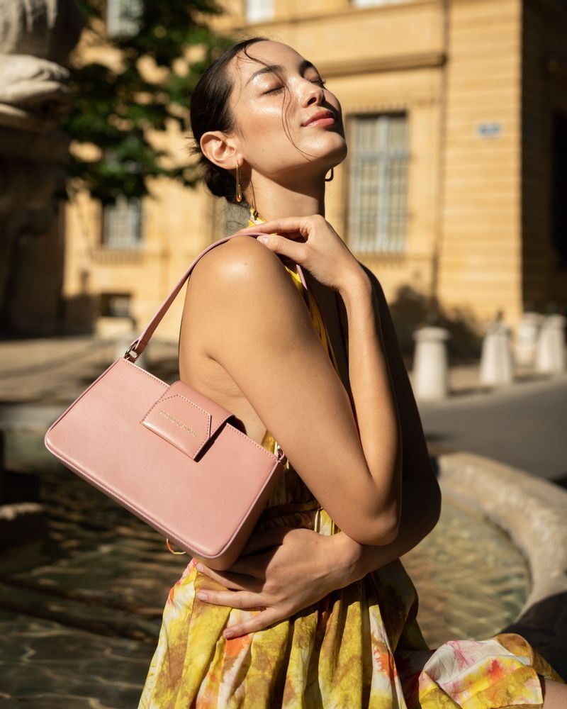 Bags and totes - Pink vegan handbag - CARMEN & SIMONE