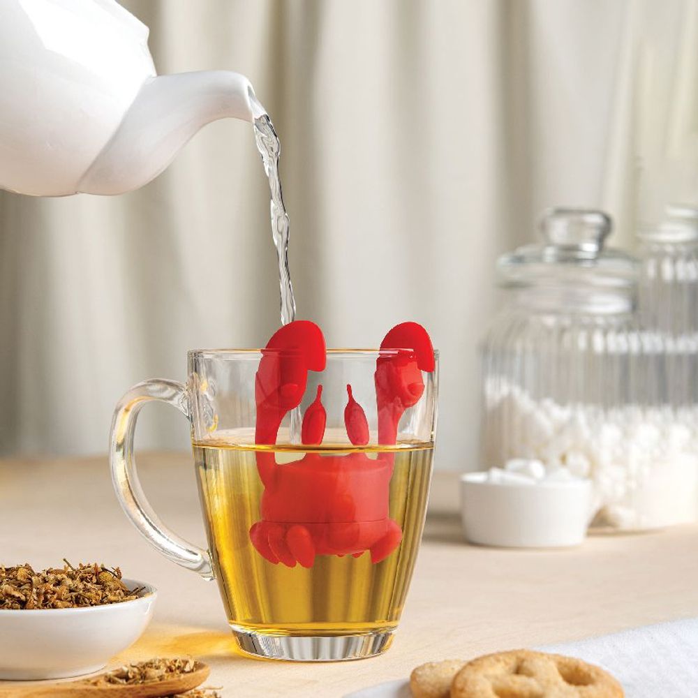 Accessoires thé et café - Red le crabe - porte cuillère ou boule à thé ou dévidoir de sopalin - PA DESIGN