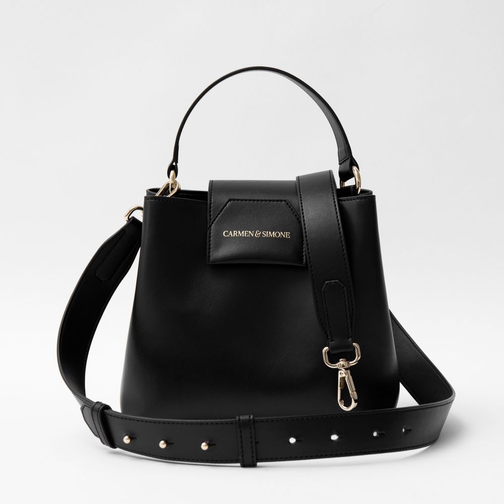 Sacs et cabas - Sac à main en cuir vegan Noir forme sceau - CARMEN & SIMONE