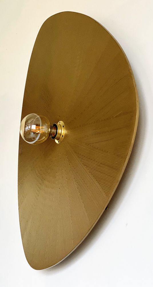 Office design and planning - PETA'L wall/ceiling lamp gold electric mount - L'CRAFT