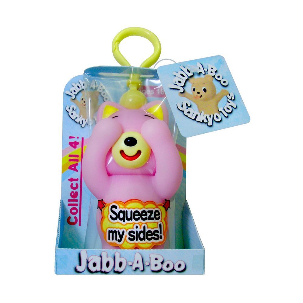 Accessoires enfants - Jabb A Boo (Assortiment), chat rose, chien bleu, lapin blanc, ours marron - collection Jabber / SANKYO TOYS - ABINGPLUS