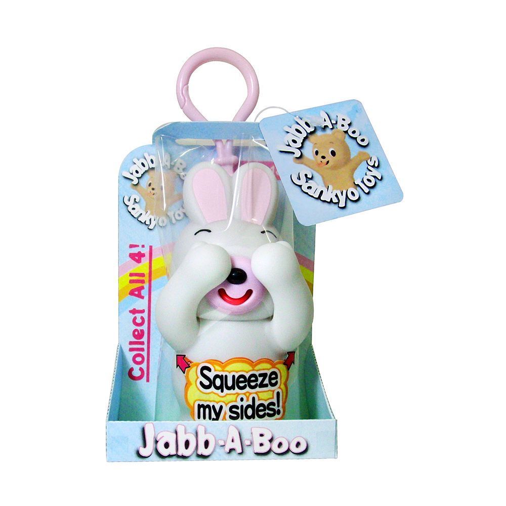 Accessoires enfants - Jabb A Boo (Assortiment), chat rose, chien bleu, lapin blanc, ours marron - collection Jabber / SANKYO TOYS - ABINGPLUS
