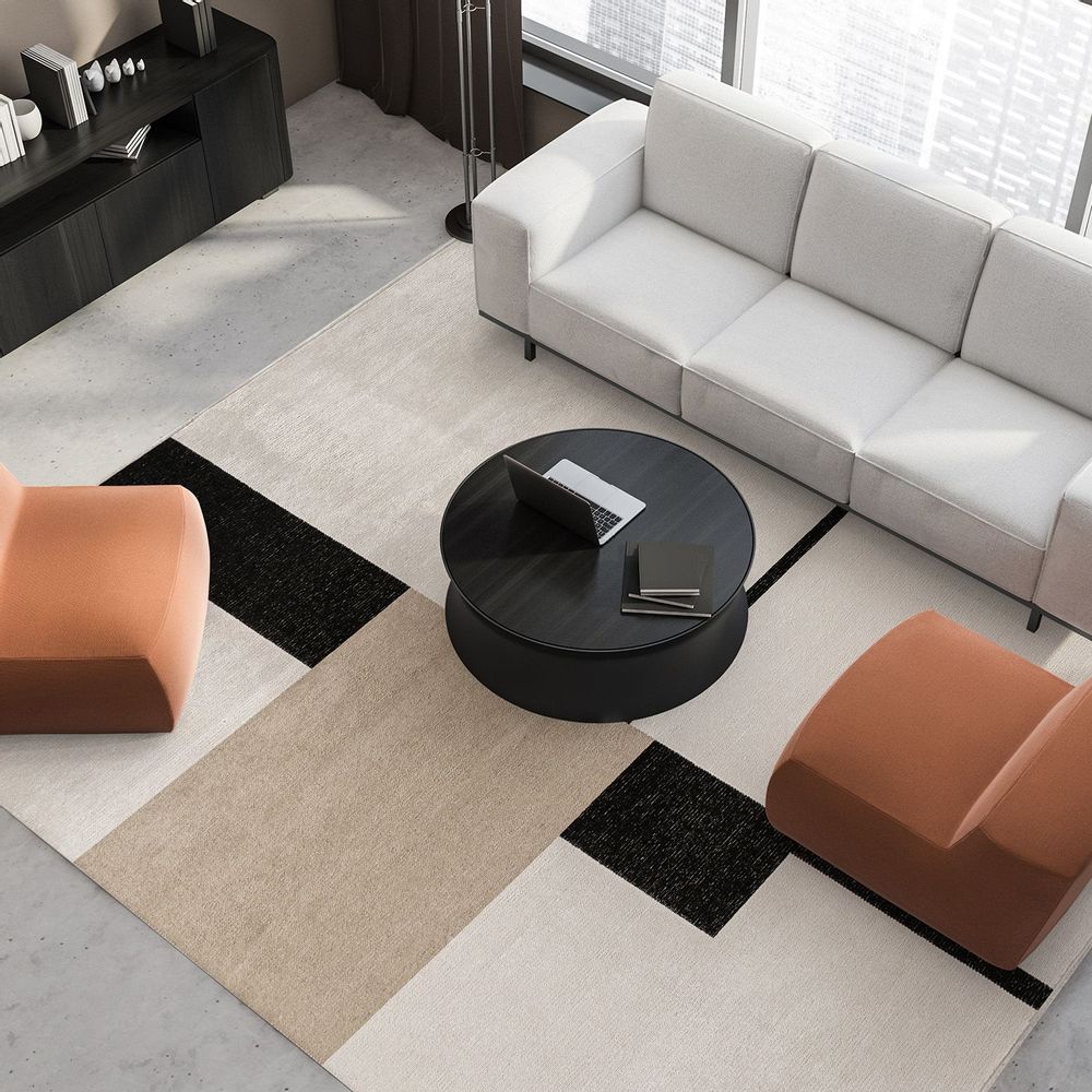 Objets de décoration - BLOCK Tapis spécial métier à tisser fini main - BM HOME