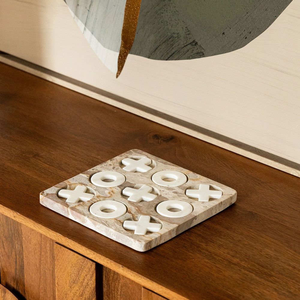 Objets de décoration - Jeu en Marbre OXO - ATHEZZA - AT GROUPE