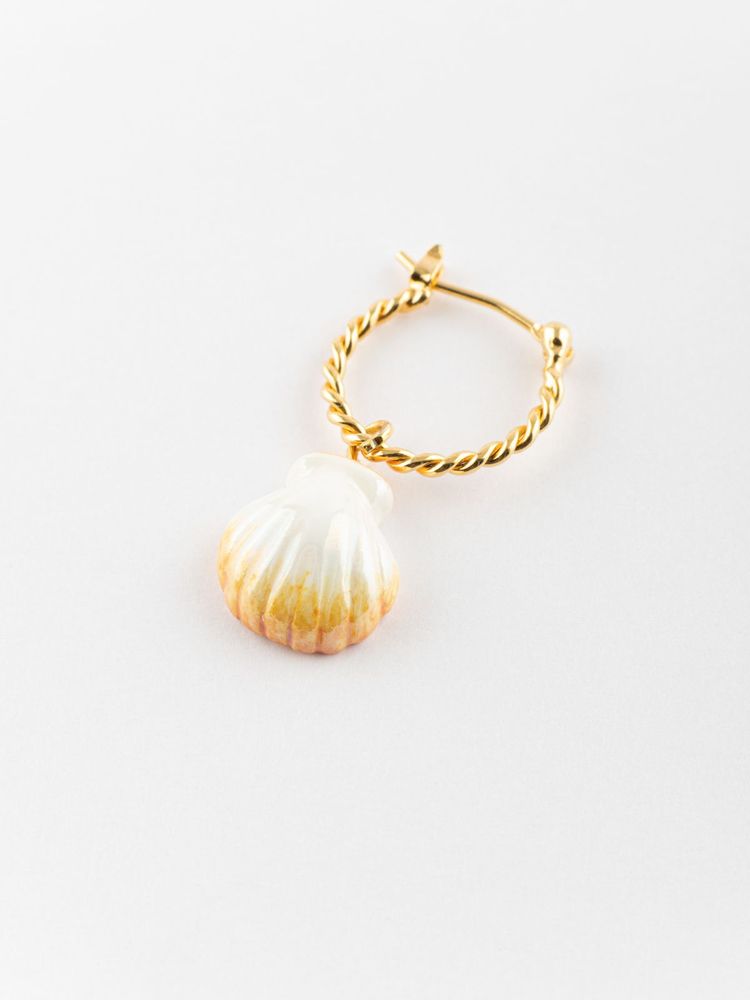 Jewelry - White shell mini earring - Poésie - NACH