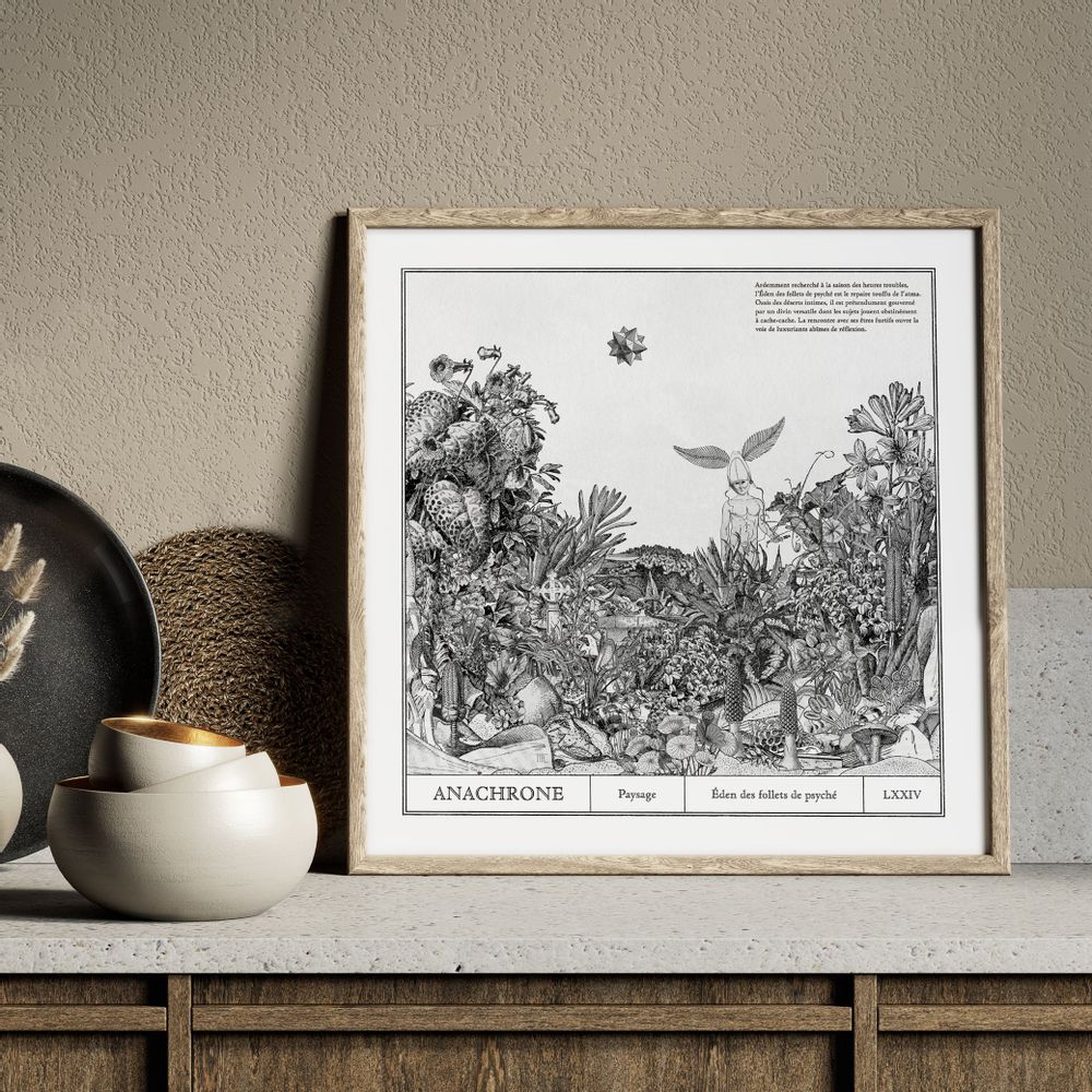 Affiches - Affiche d'art - Eden des follets de psyché - ANACHRONES