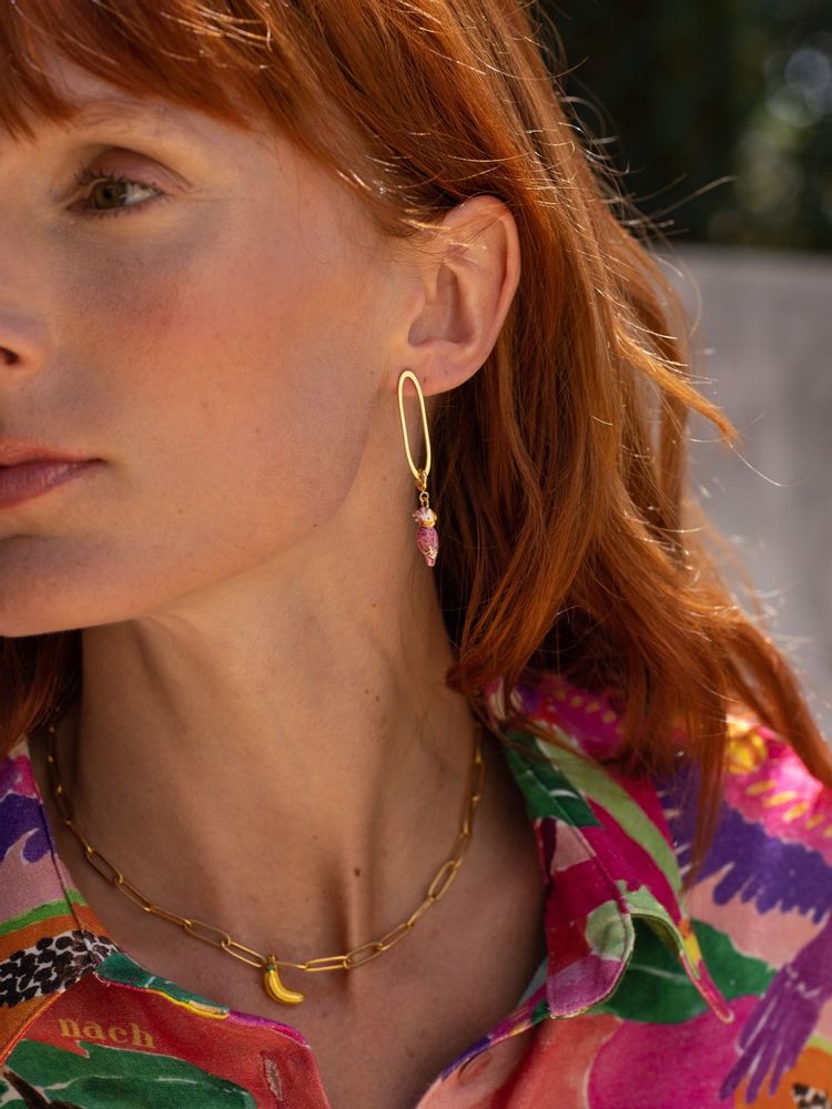 Bijoux - Charm's cacatoès rose - Vibration - NACH