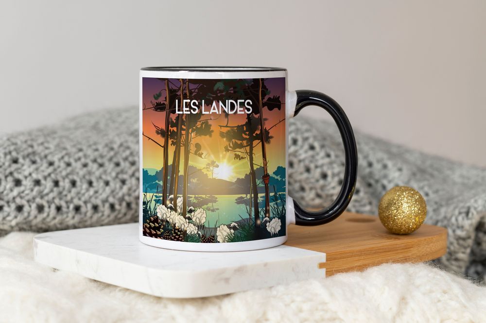 Tasses et mugs - MUG LANDES - JELLYFISH-TRAVELPOSTER