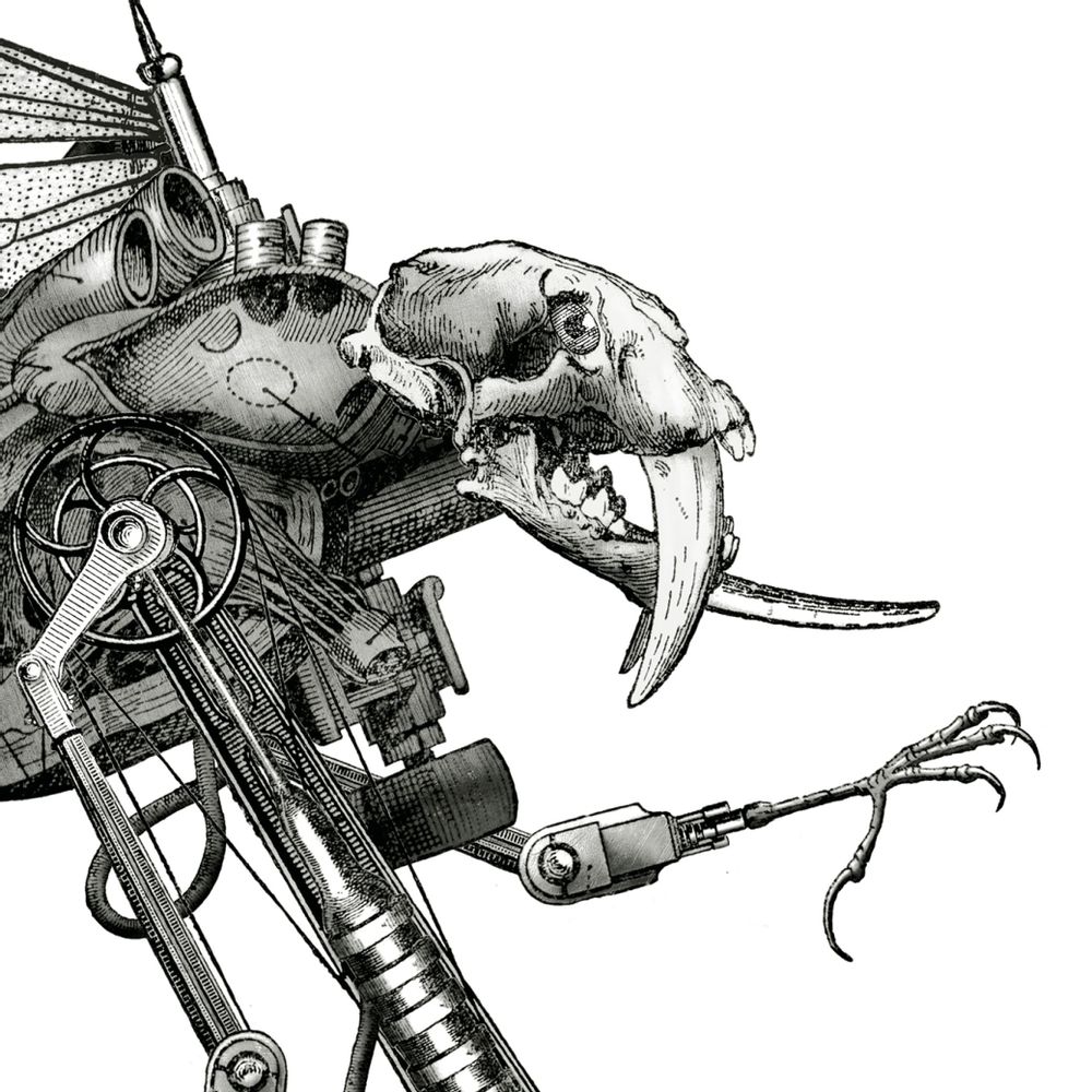 Aménagements pour bureau - Affiche d'art - Cyborg de cataclysme - ANACHRONES