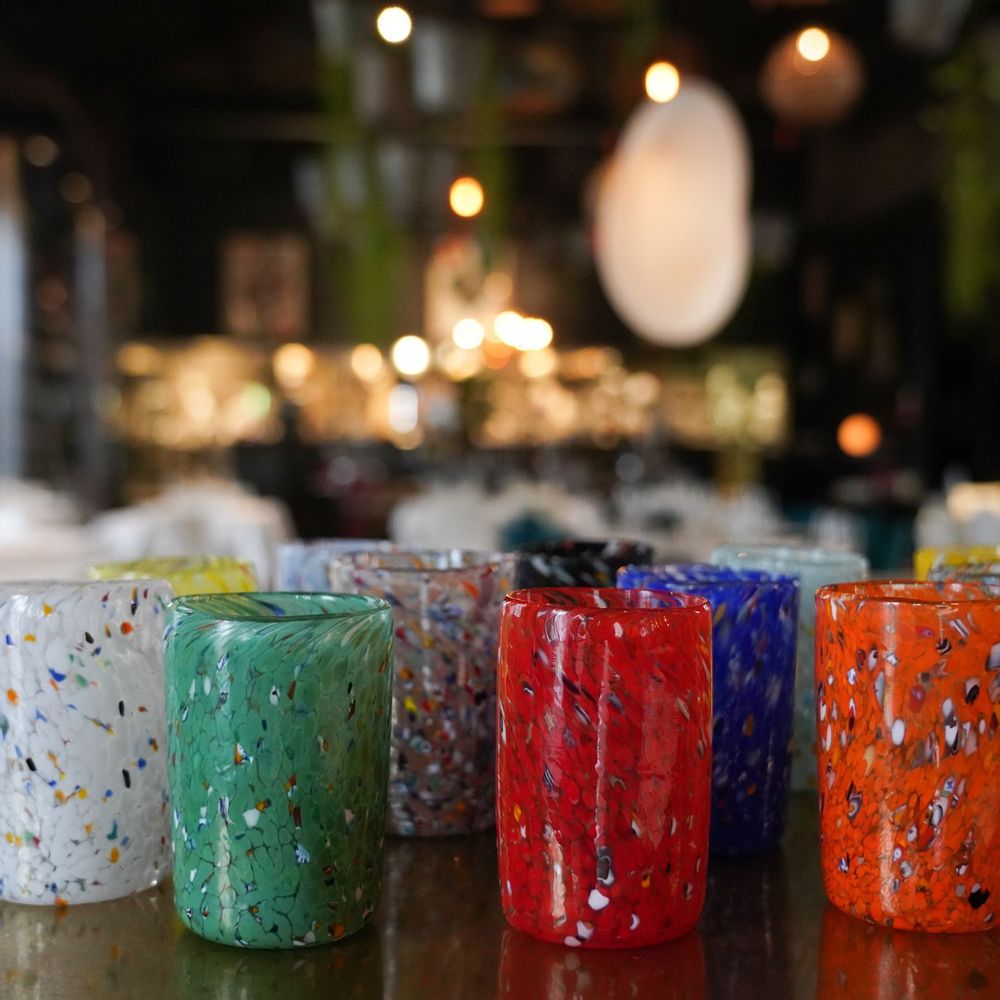 Glass - GO.TO Murano drinking glass - WAVE MURANO GLASS