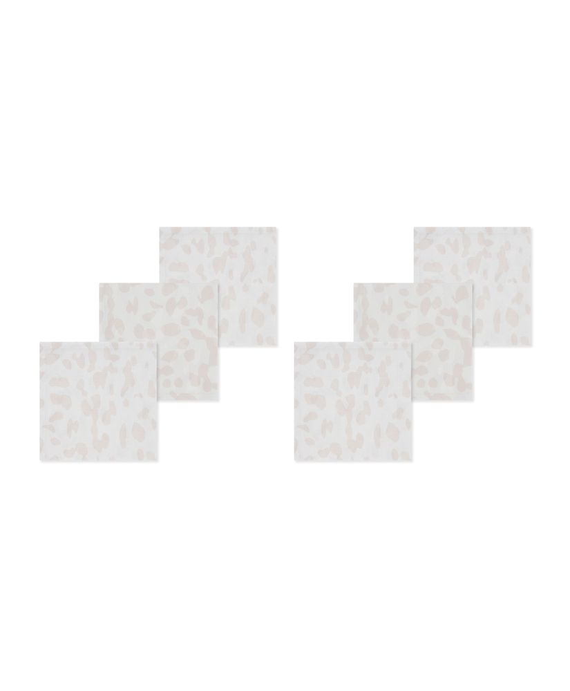 Table linen - Macchia su Macchia MILK Set of 6 Napkins - STORIES OF ITALY