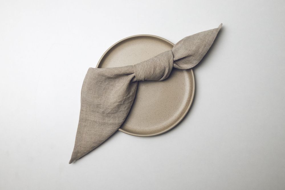 Linge de table textile - Serviettes en lin naturel délavé à la pierre - EPIC LINEN