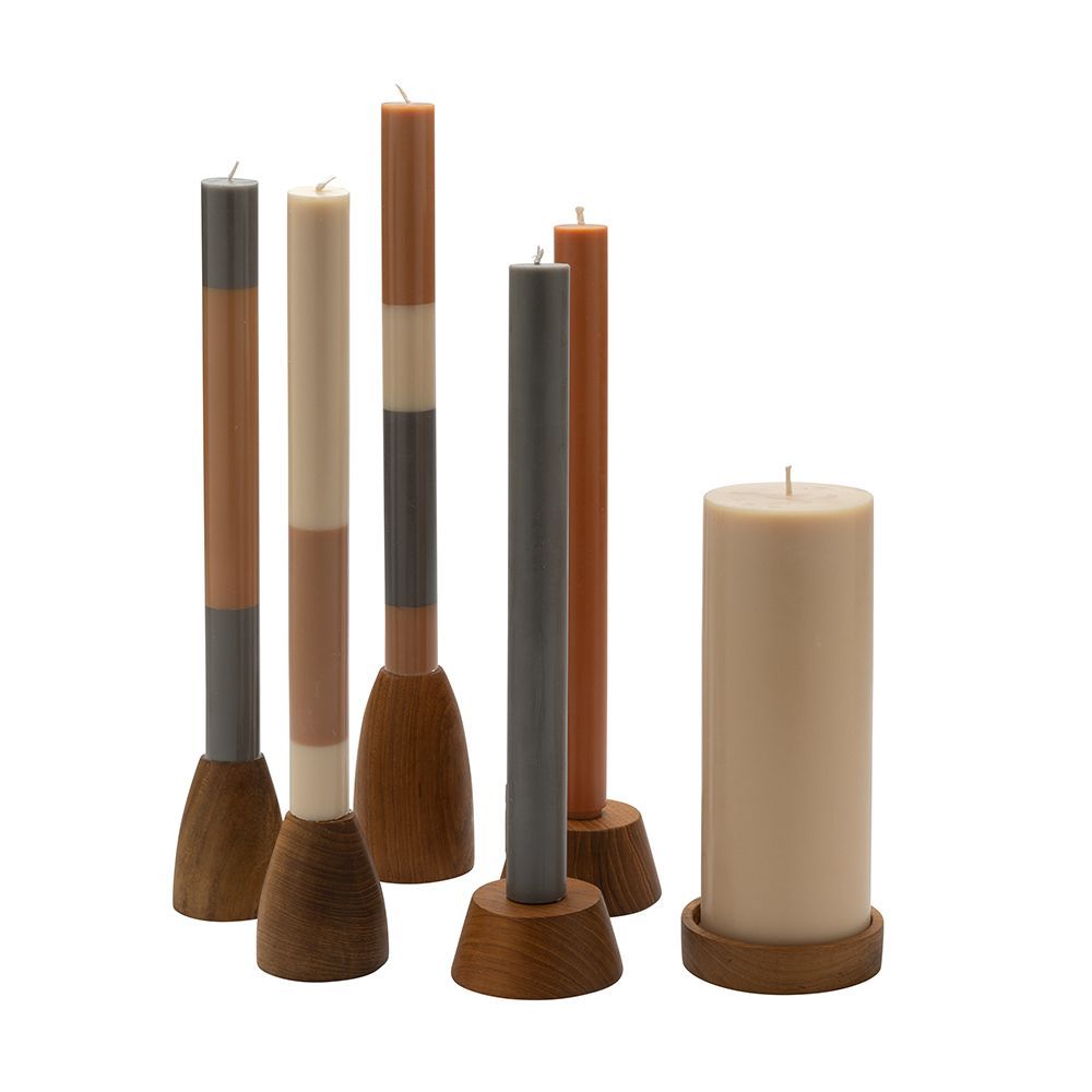Objets de décoration - Bougeoirs en teck recyclé - ORIGINALHOME ECO DESIGN